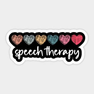 Speech Therapy Rainbow Speech Language Pathologist Therapist Sticker